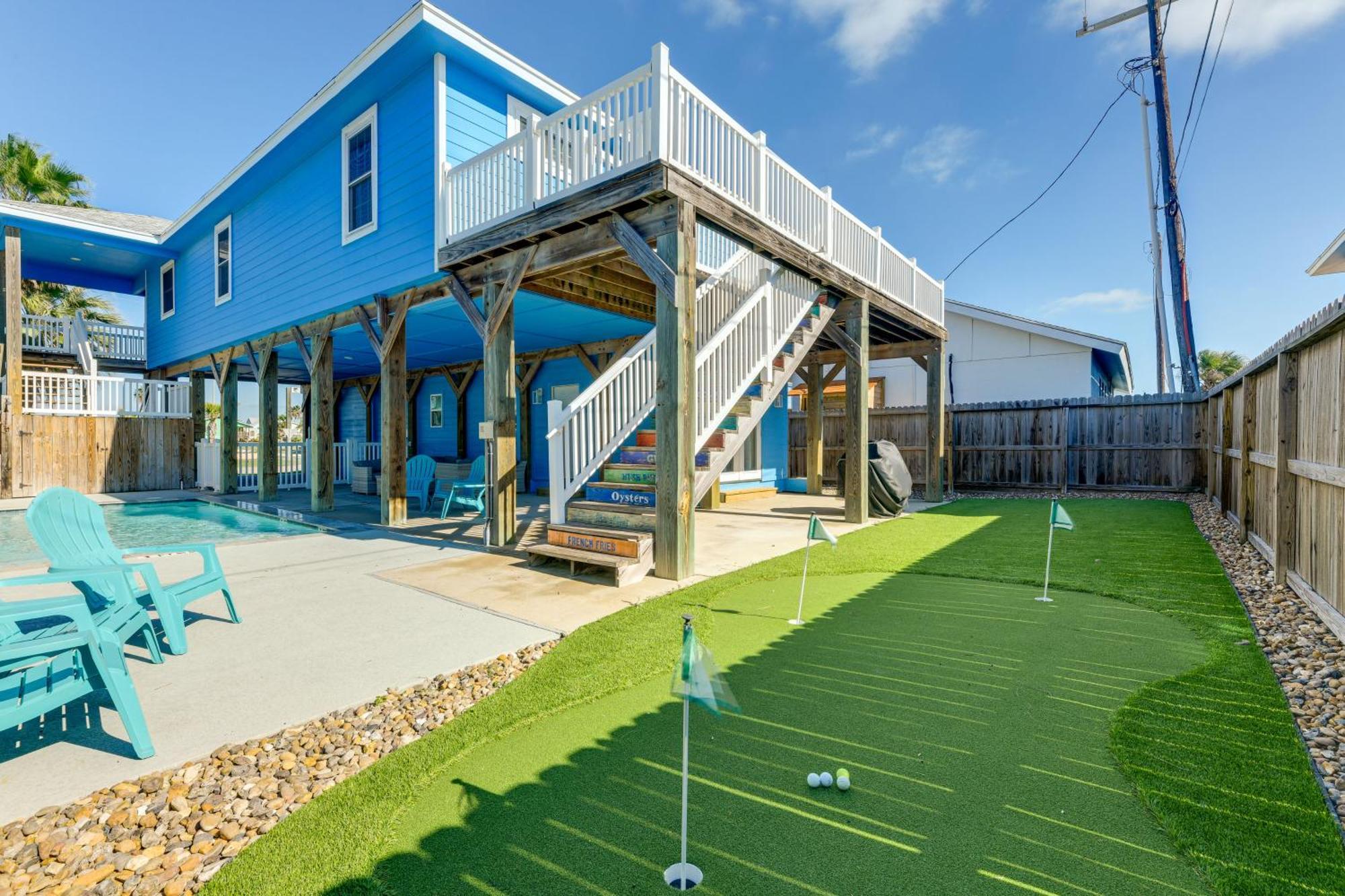 Trendy Port Aransas Home With Private Pool And Deck! Экстерьер фото