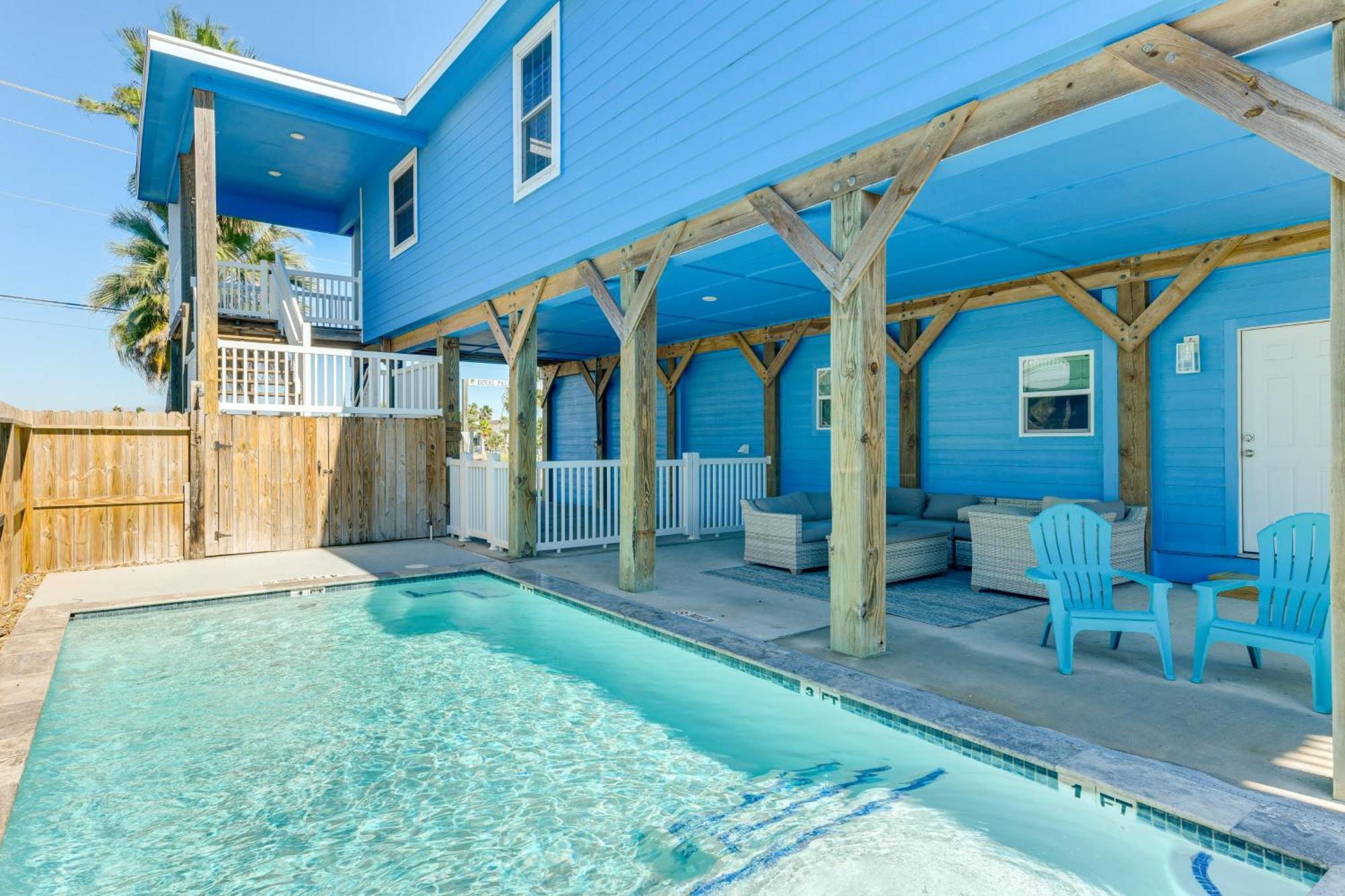 Trendy Port Aransas Home With Private Pool And Deck! Экстерьер фото